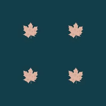 Fall leaf vector illustration. Seamless pattern. Hand drawn colorful design Stock Illustration