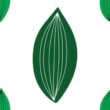 Fall leaf vector illustration. Seamless pattern. Hand drawn colorful design Stock Illustration