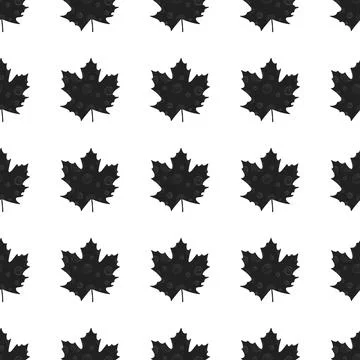 Fall leaf vector illustration. Seamless pattern. Hand drawn colorful design Illustrazione stock