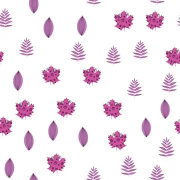 Fall leaf vector illustration. Seamless pattern. Hand drawn colorful design Stockillustratie