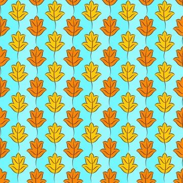 Fall Leaves Background Stock Illustration