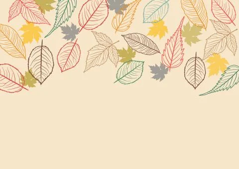 Fall Leaves Background Illustrazione stock