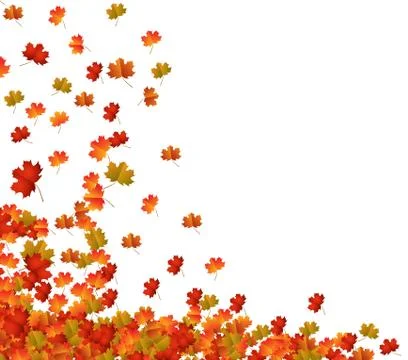 Fall Leaves Background Stock Illustration