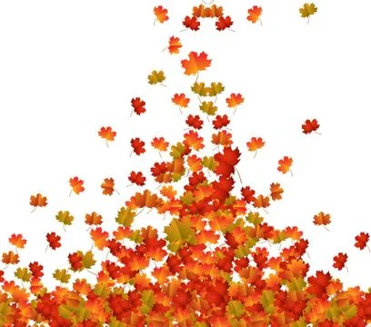 Fall Leaves Background Stock Illustration