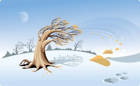 Fall of the leaves Иллюстрация