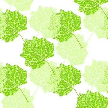 Fall leaves seamless pattern for textile, covers, gift wrapping paper, scrapb Stock Illustration