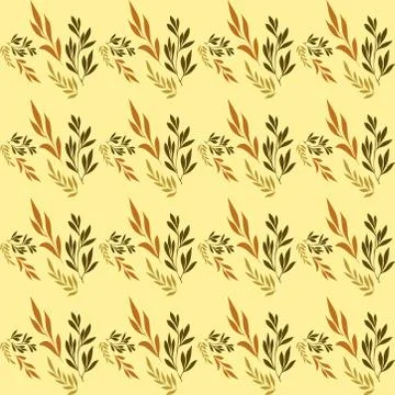 Fall leaves seamless pattern. Vector Illustrazione stock