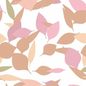 Fall Leaves Seamless Vector Pattern - Repeating ornament for textile, wraping Illustrazione stock