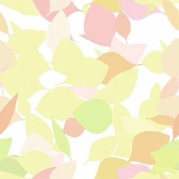 Fall Leaves Seamless Vector Pattern - Repeating ornament for textile, wraping Stock Illustration