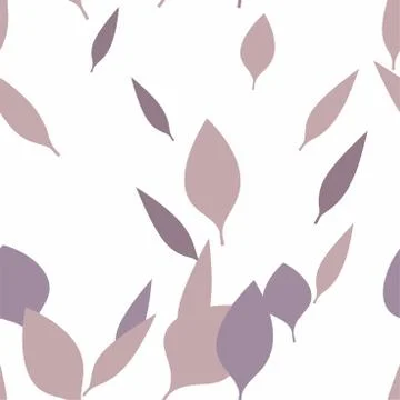 Fall Leaves Seamless Vector Pattern - Repeating ornament for textile, wraping Stock Illustration