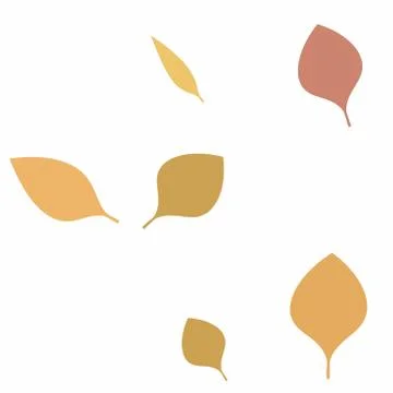 Fall Leaves Seamless Vector Pattern - Repeating ornament for textile, wraping Stock Illustration