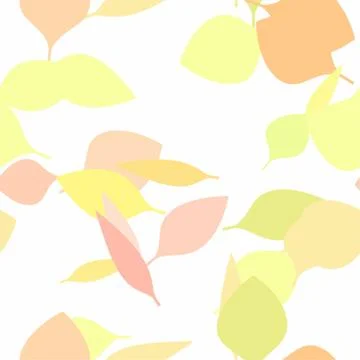 Fall Leaves Seamless Vector Pattern - Repeating ornament for textile, wraping Illustrazione stock