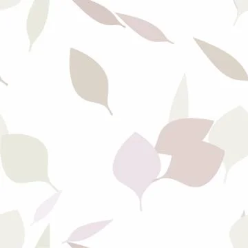 Fall Leaves Seamless Vector Pattern - Repeating ornament for textile, wraping Stock Illustration