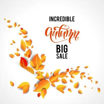 Fall leaves splash Stock Illustration