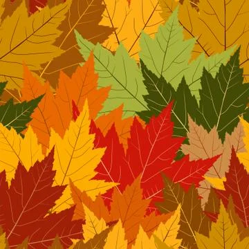 Fall maple leaf background Illustrazione stock