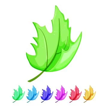 Fall maple leaf cartoon vector graphic 스톡 일러스트
