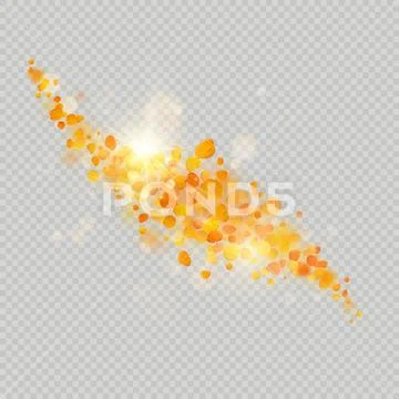 Fall maple leaves with delicate sun for decoration. Autumn leaves border Stock Illustration