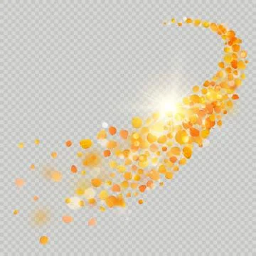 Fall maple leaves with delicate sun for decoration. Autumn leaves border Stock Illustration