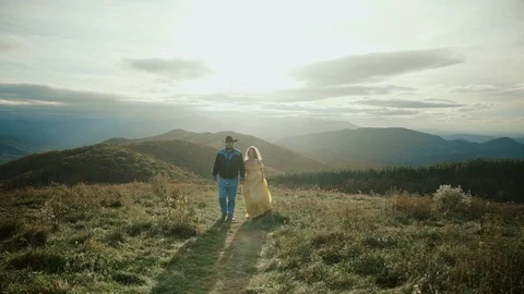 Fall on Max Patch Mountain Appalachian Mountains, Tennessee &amp; North Carolina Stock-Footage 86756967
