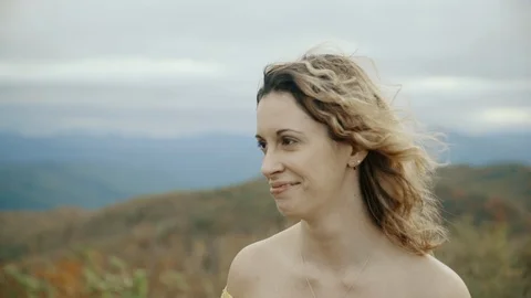 Fall on Max Patch Mountain Appalachian Mountains, Tennessee &amp; North Carolina Stock Footage 87716841