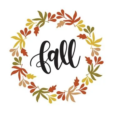 Fall monogram frame typography t-shirt design, tee print, t-shirt design Stock Illustration