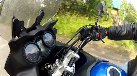 Fall on a motorcycle Video stock 35991367