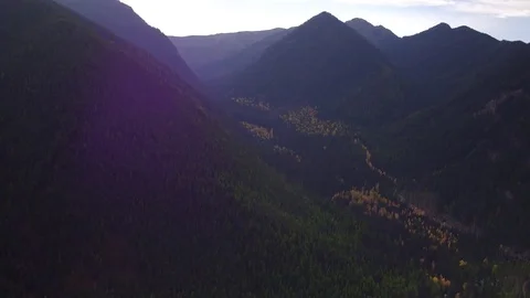 Fall Mountain side Stock Footage 72718864