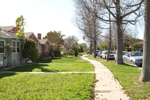 Fall in the neighborhood. Stock Photos
