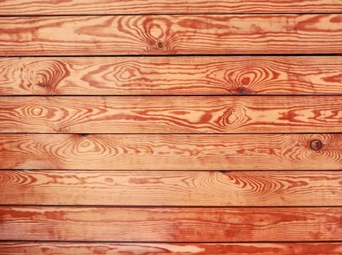 Fall old table top view. Wooden planks background, red warm texture board Fotos de archivo
