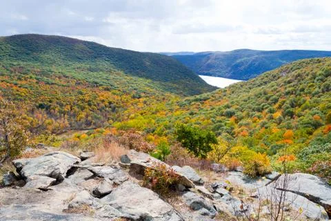 Fall over the Hudson valley Stock Photos