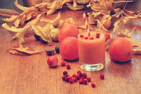 Fall persimmon Stock Photos