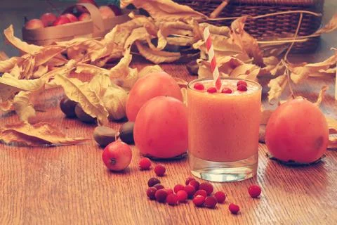 Fall persimmon Stock Photos