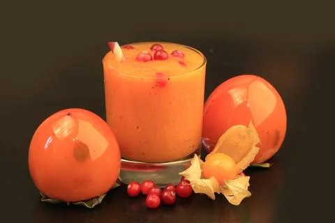 Fall persimmon Stock Photos