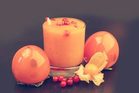 Fall persimmon Stock Photos