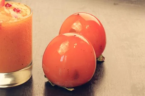 Fall persimmon Stock Photos