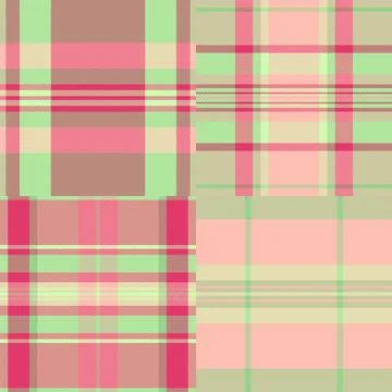 Fall plaid bundle optimized for digital marketing. Seasonal tartan assets ada Illustrazione stock