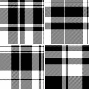 Fall plaid bundle optimized for digital marketing. Seasonal tartan assets ada Stock Illustration