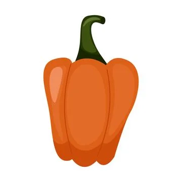 Fall Pumpkin,Orange pumpkin on a white background. Autumn Harvest Icon Symb.. Stock Illustration