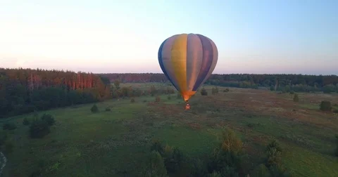 The fall of a quadrocopter taking off a balloon flight. Video stock 82299312