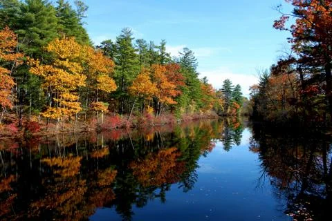 Fall Reflection 写真素材