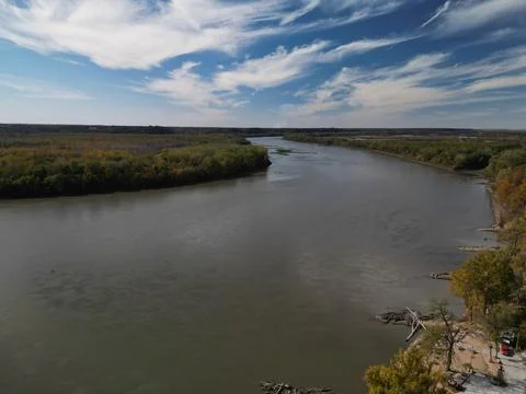 Fall river bend and Cooper landing Foto stock