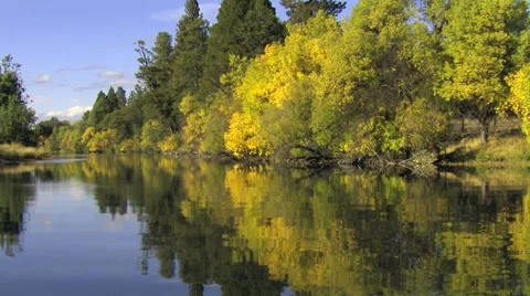 Fall River North fall colors 2 스톡 동영상 47049656