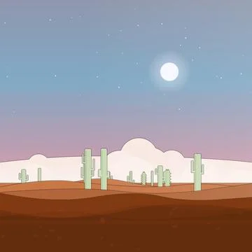 Fall rustic orchard palette desert plain backdrop with sand field and desert flo 스톡 일러스트
