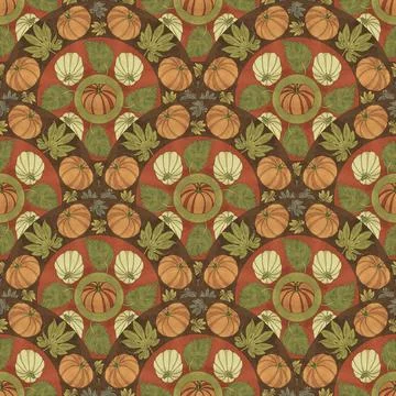 Fall season seamless pattern 스톡 일러스트
