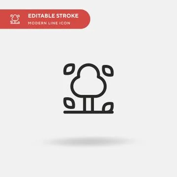 Fall Simple vector icon. Illustration symbol design template for web mobile U Stock Illustration