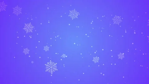 Fall snowflakes in blue sky Видео 221640034