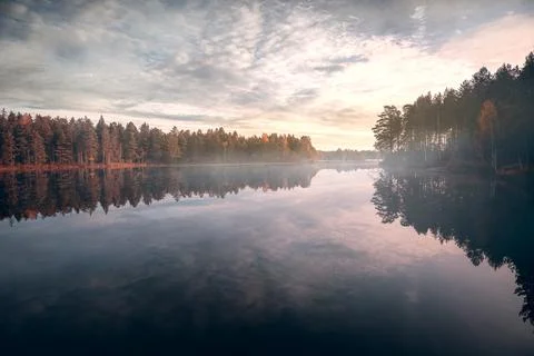 Fall sunrise Stock Photos