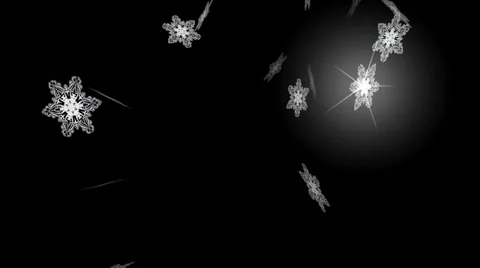 Fall swirling snowflakes Stockbeeldmateriaal 31392543