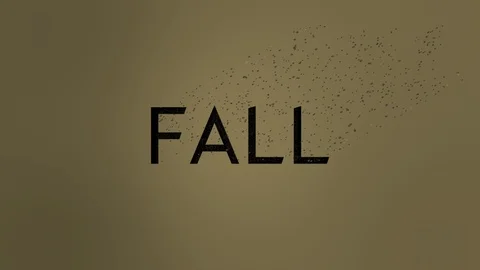 Fall Text Wind Dissolve Stock Footage 102476208