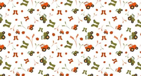 Fall Theme Pattern Illustration